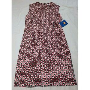 NWT Jude Connally Dress 124 Betty Mod‎ Square black Size Large Zip Up Back